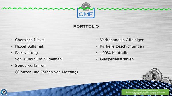 Portfolio / Oberflächenveredelung